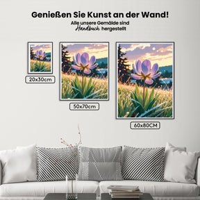 Malen nach Zahlen - Sonnenwendeblüte