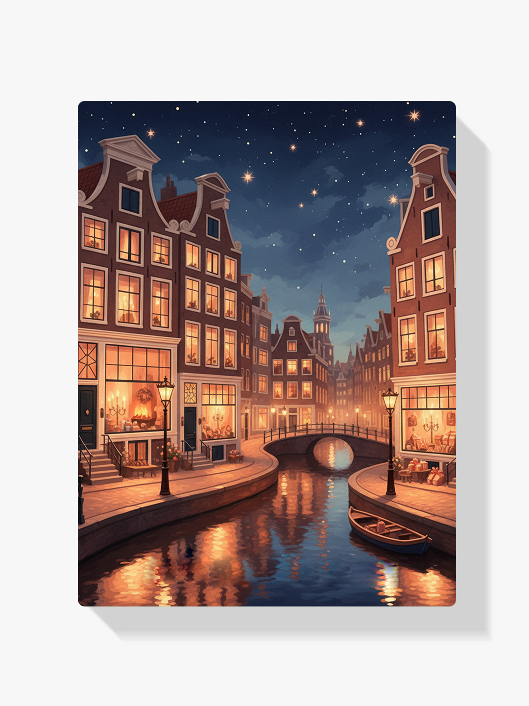 Malen nach Zahlen - Sternennacht in Amsterdam