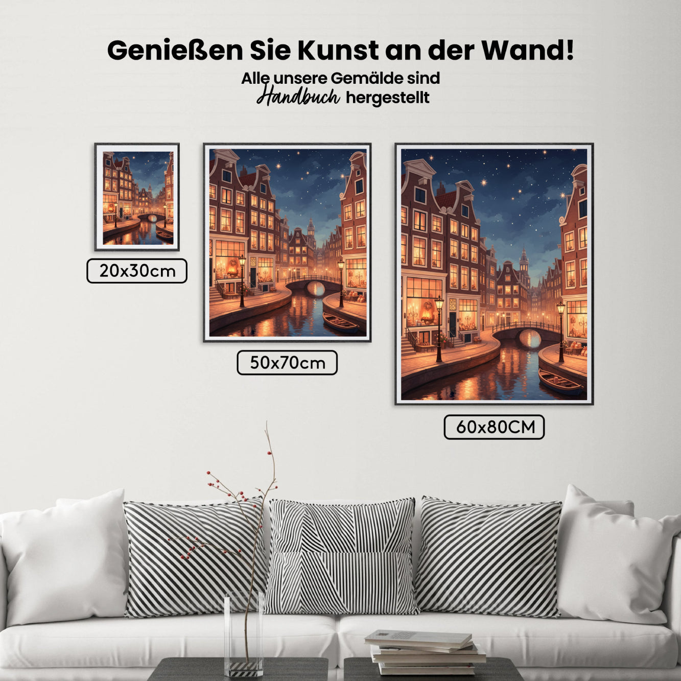 Malen nach Zahlen - Sternennacht in Amsterdam