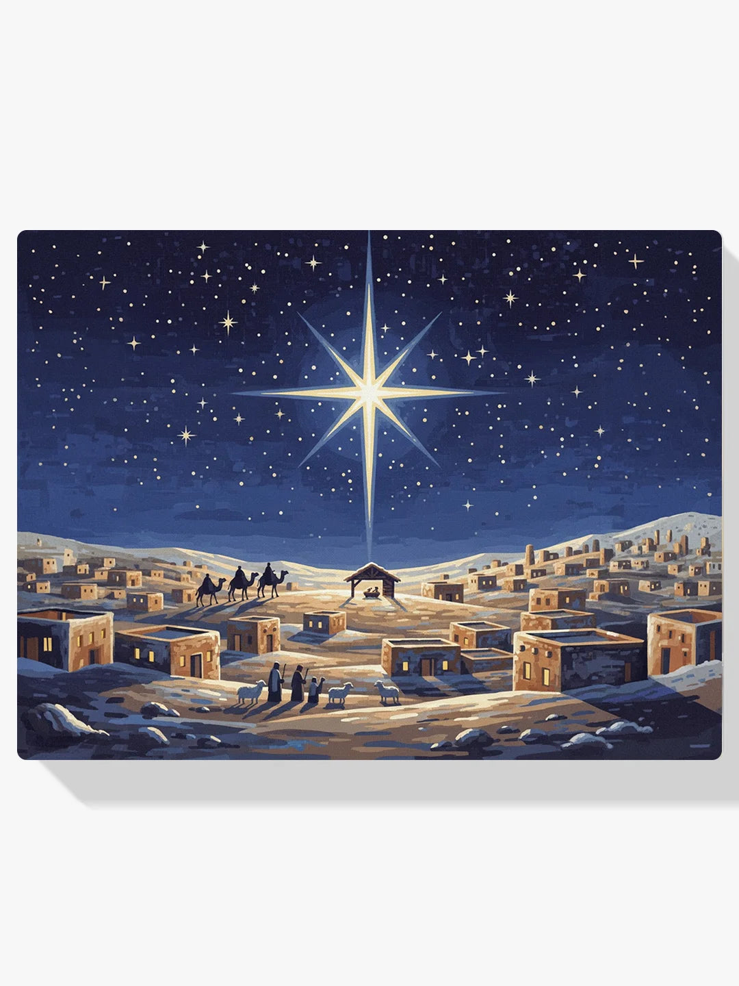 Malen nach Zahlen - Sternennacht über Bethlehem