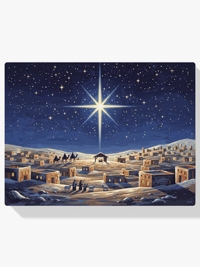 Malen nach Zahlen - Sternennacht über Bethlehem