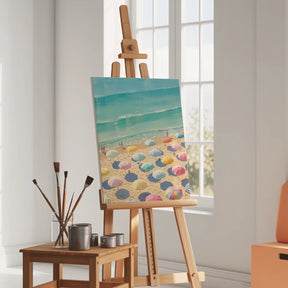 Malen nach Zahlen - Strandschirme