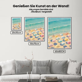 Malen nach Zahlen - Strandschirme