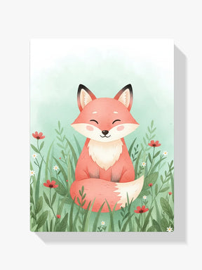 Malen nach Zahlen - Süßer Fuchs mit Blumenwäldchen
