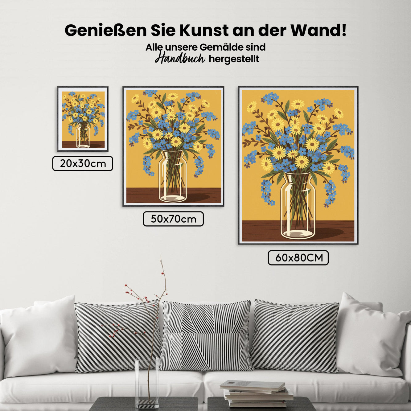 Malen nach Zahlen - Vergissmeinnicht