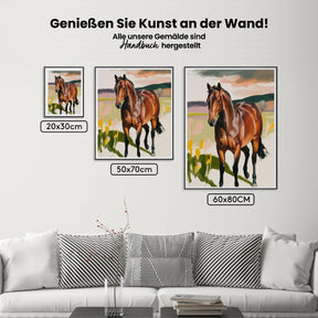 Malen nach Zahlen - Vintage-Pferd