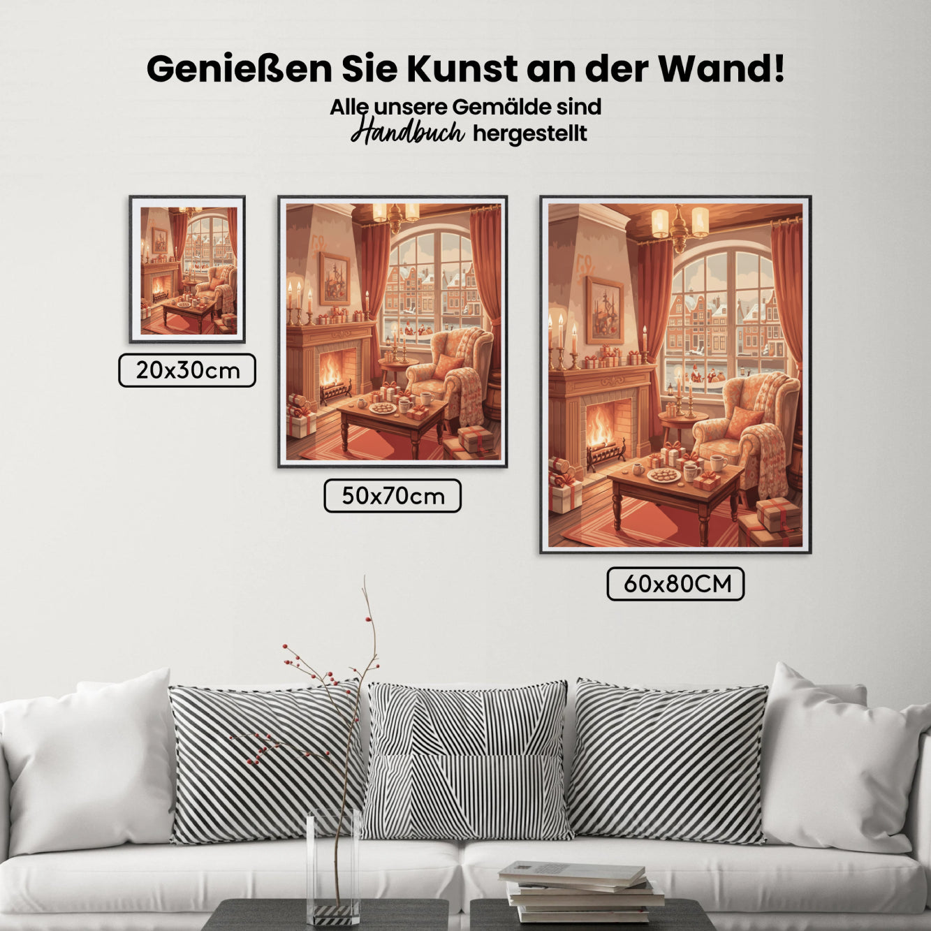 Malen nach Zahlen - Warmes Leuchten am Kanal