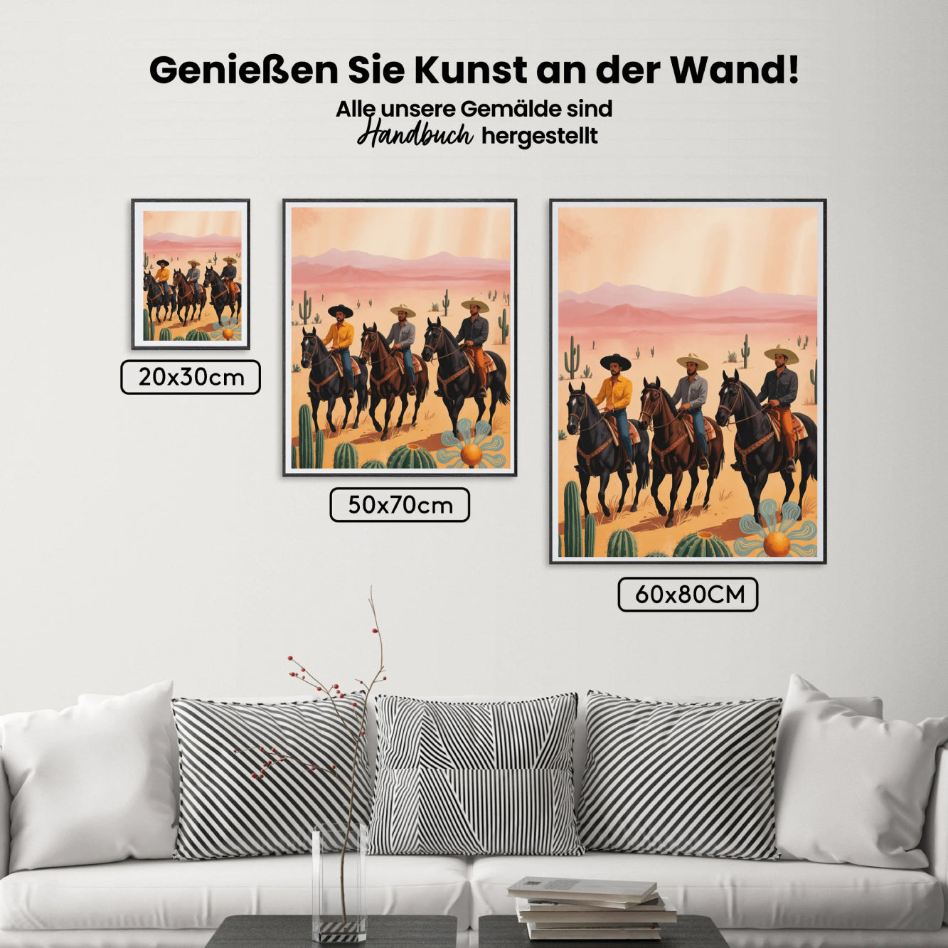 Malen nach Zahlen - Western-Cowboys