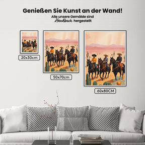 Malen nach Zahlen - Western-Cowboys