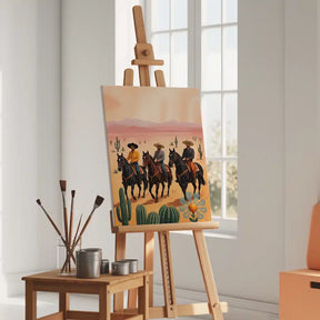 Malen nach Zahlen - Western-Cowboys