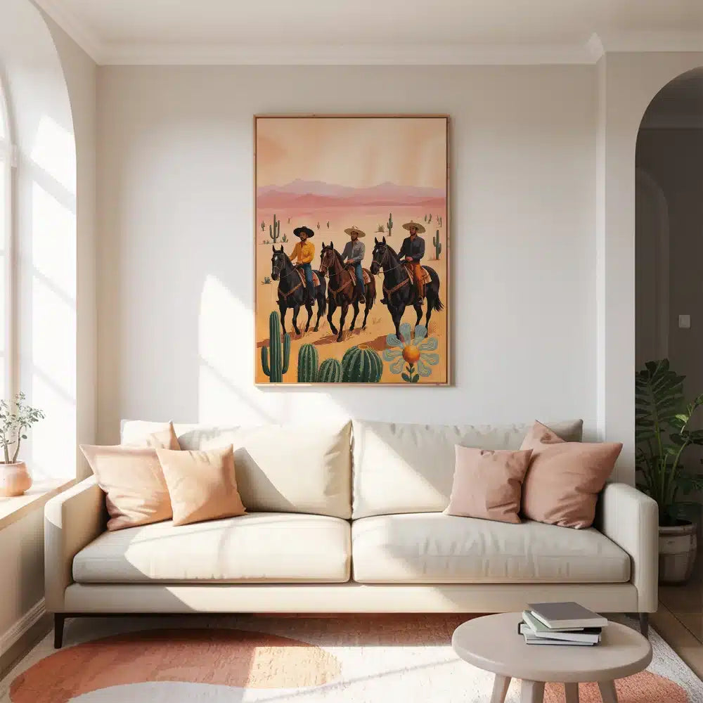Malen nach Zahlen - Western-Cowboys