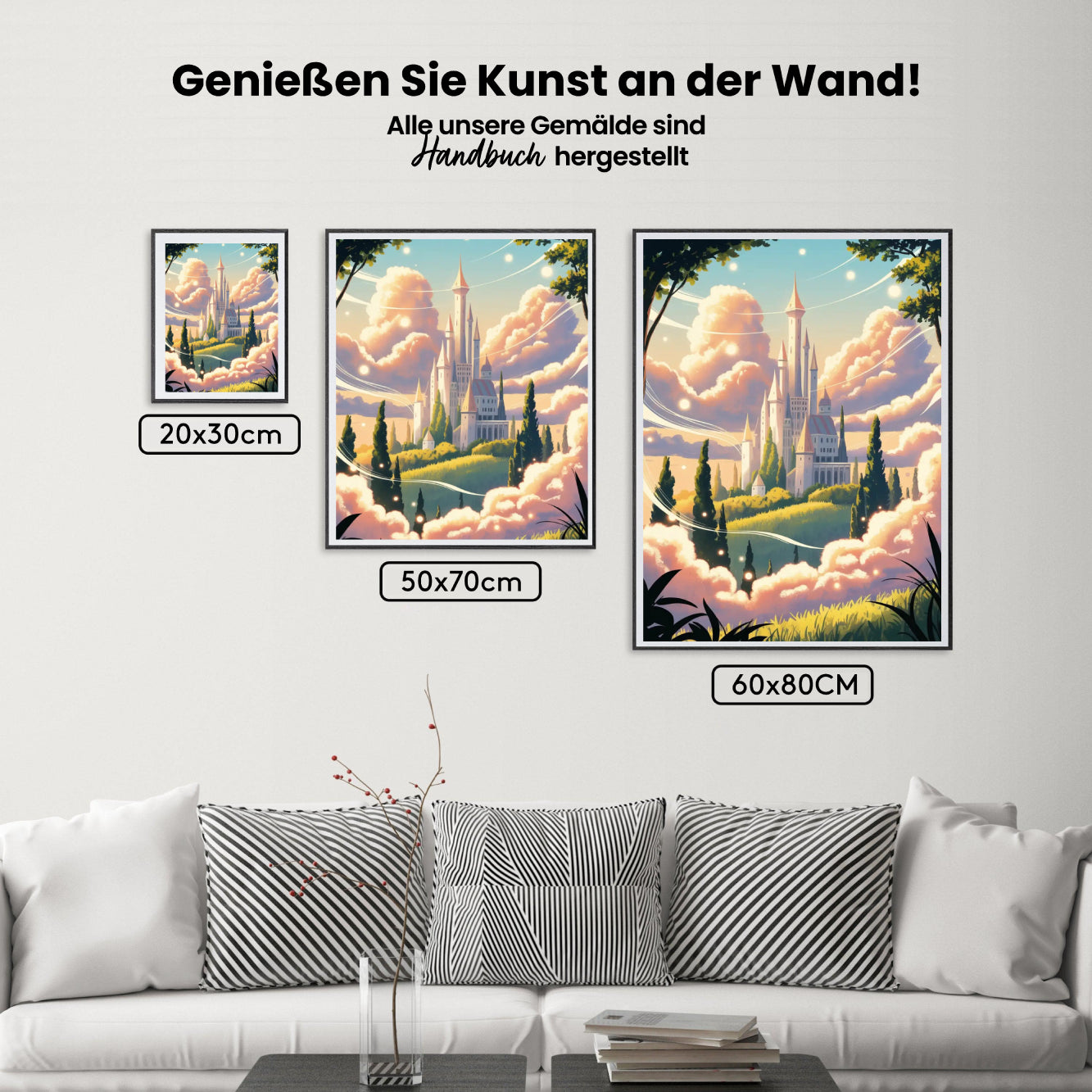 Malen nach Zahlen - Wolkenhimmel