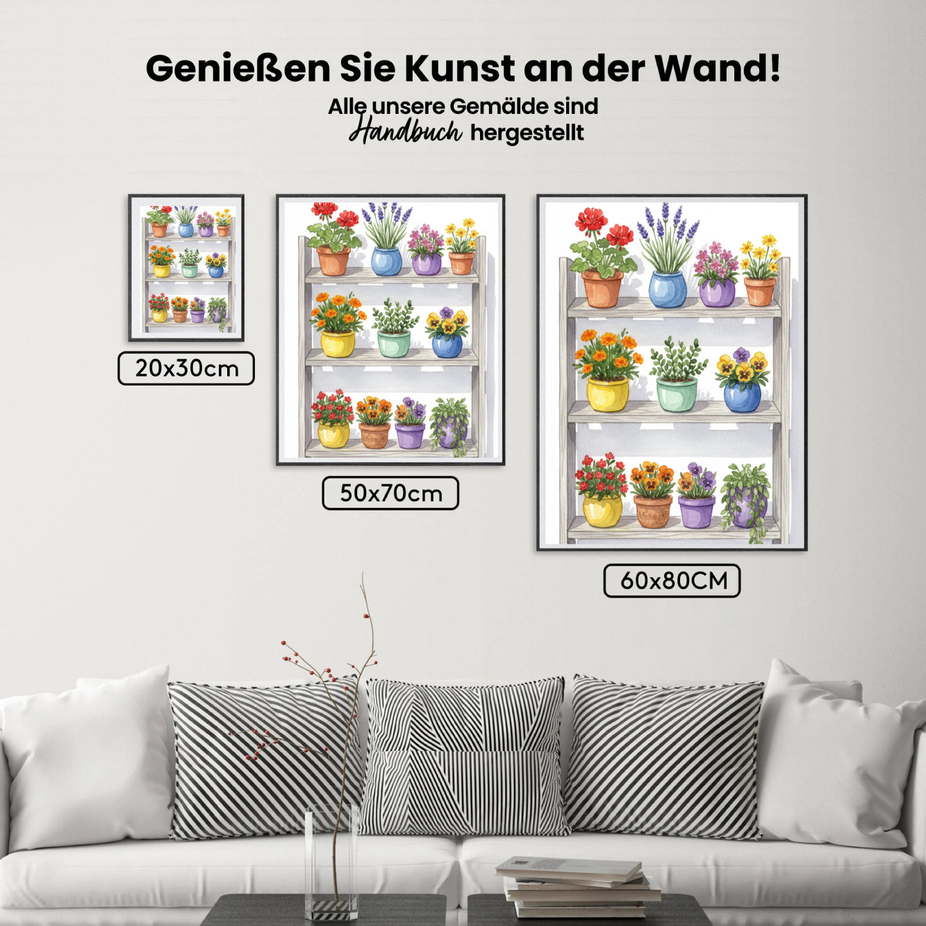 Malen nach Zahlen - Zimmerpflanzen Blumen
