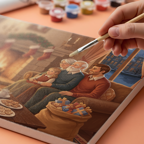 Malen nach Zahlen - Gemeinsam am Feuer