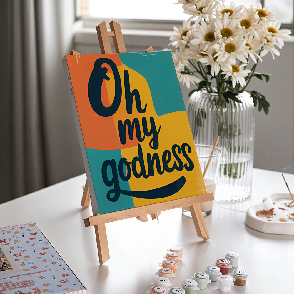 Malen nach Zahlen - 6 Mini-Gemälde | Abstrakte Affirmationen-Set