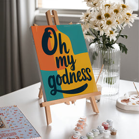 Malen nach Zahlen - 6 Mini-Gemälde | Abstrakte Affirmationen-Set