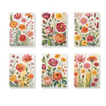 Malen nach Zahlen - 6 Mini-Gemälde | Botanische Harmonie-Set