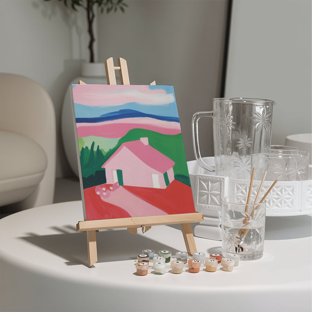 Malen nach Zahlen - 6 Mini-Gemälde | Erröten und Erblühen-Set