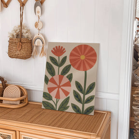 Malen nach Zahlen - 6 Mini-Gemälde | Retro-Garten-Set