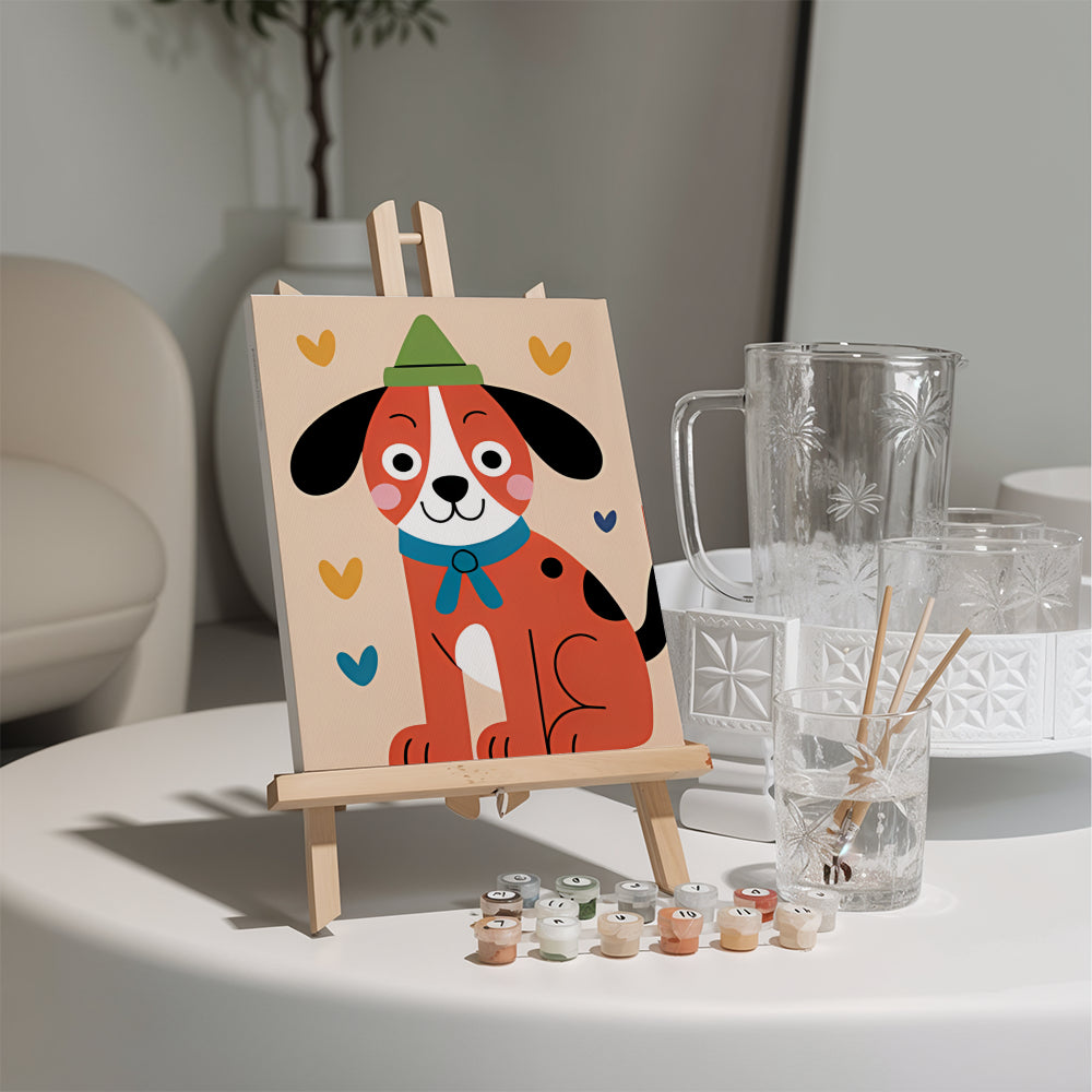 Malen nach Zahlen - 6 Mini-Gemälde | Verspielte Viecher-Set
