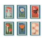 Malen nach Zahlen - 6 Mini-Gemälde | Vintage-Naturdrucke-Set