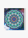 Mandala Grün Rot | Glow in the Dark - Malen nach Zahlen