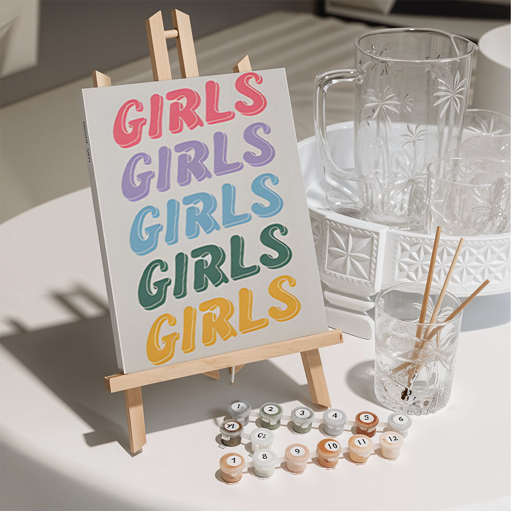 Mini Malen nach Zahlen – Girly Edition – 6 Mini-Gemäld-2