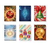 Malen nach Zahlen - 6 Mini-Gemälde | Mini-Ornament Leuchten