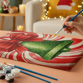 Malen nach Zahlen - 6 Mini-Gemälde | Mini-Ornament Leuchten