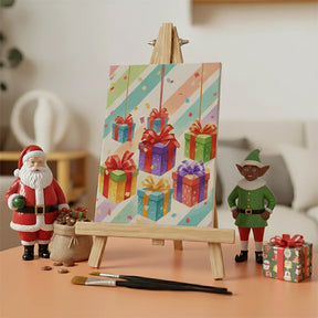 Malen nach Zahlen - 6 Mini-Gemälde | Mini-Ornament Leuchten