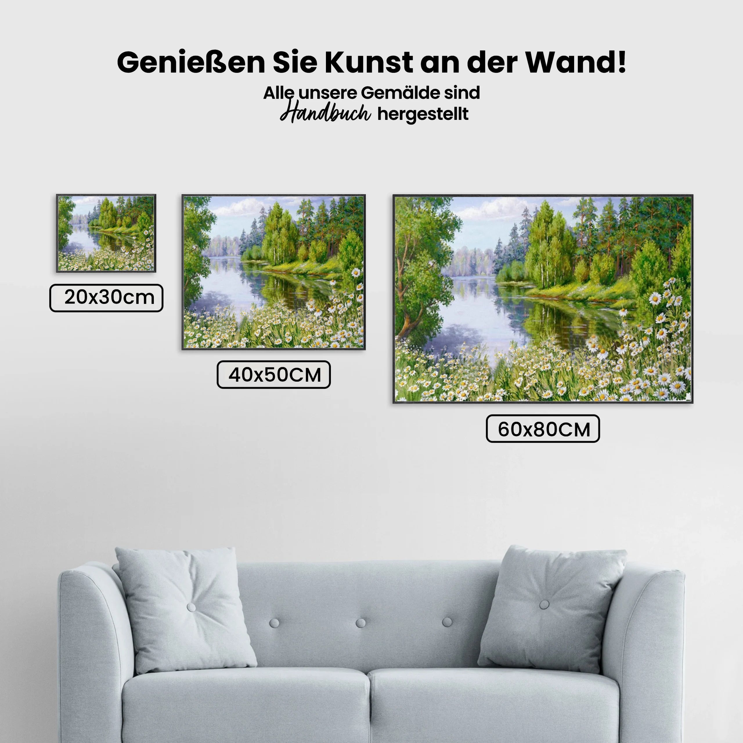 Naturlandschaft - Malen nach Zahlen