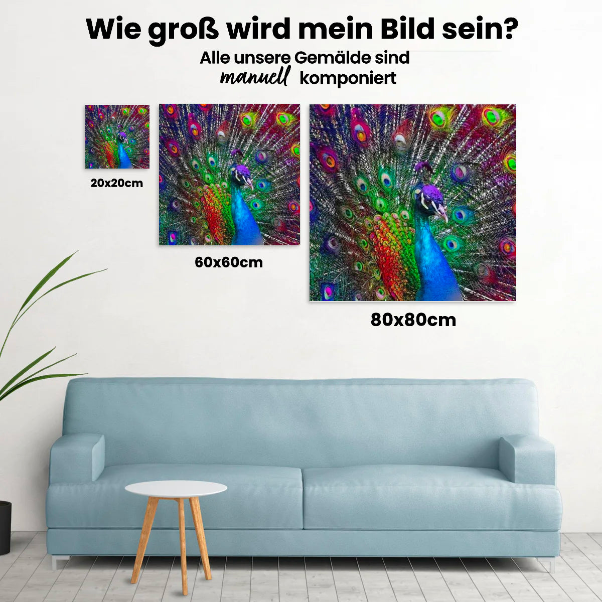 Pfau - Malen nach Zahlen