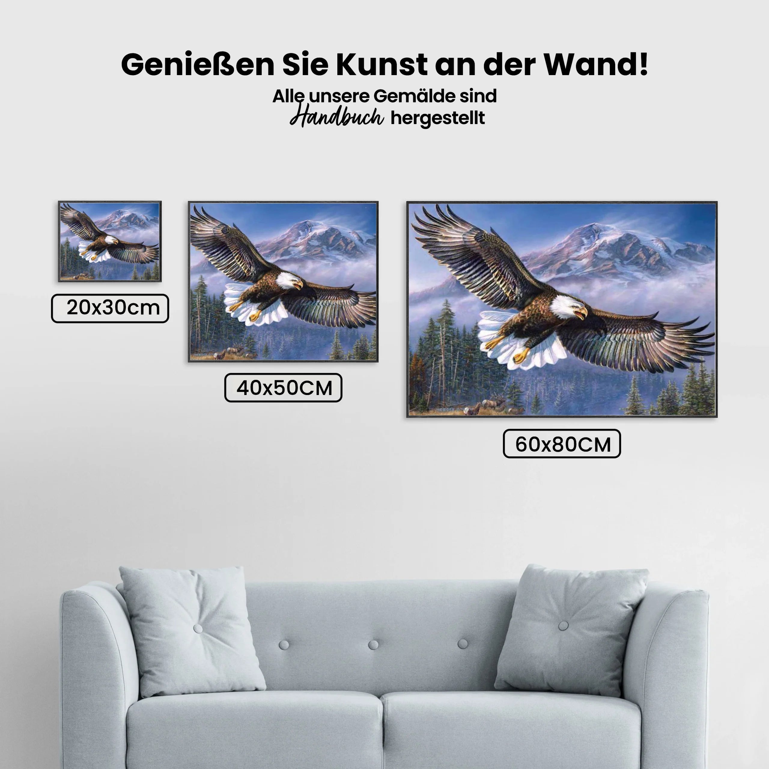 Raubvogel - Malen nach Zahlen