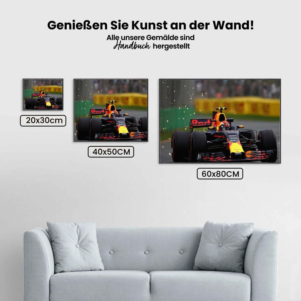 Rennauto - Malen nach Zahlen