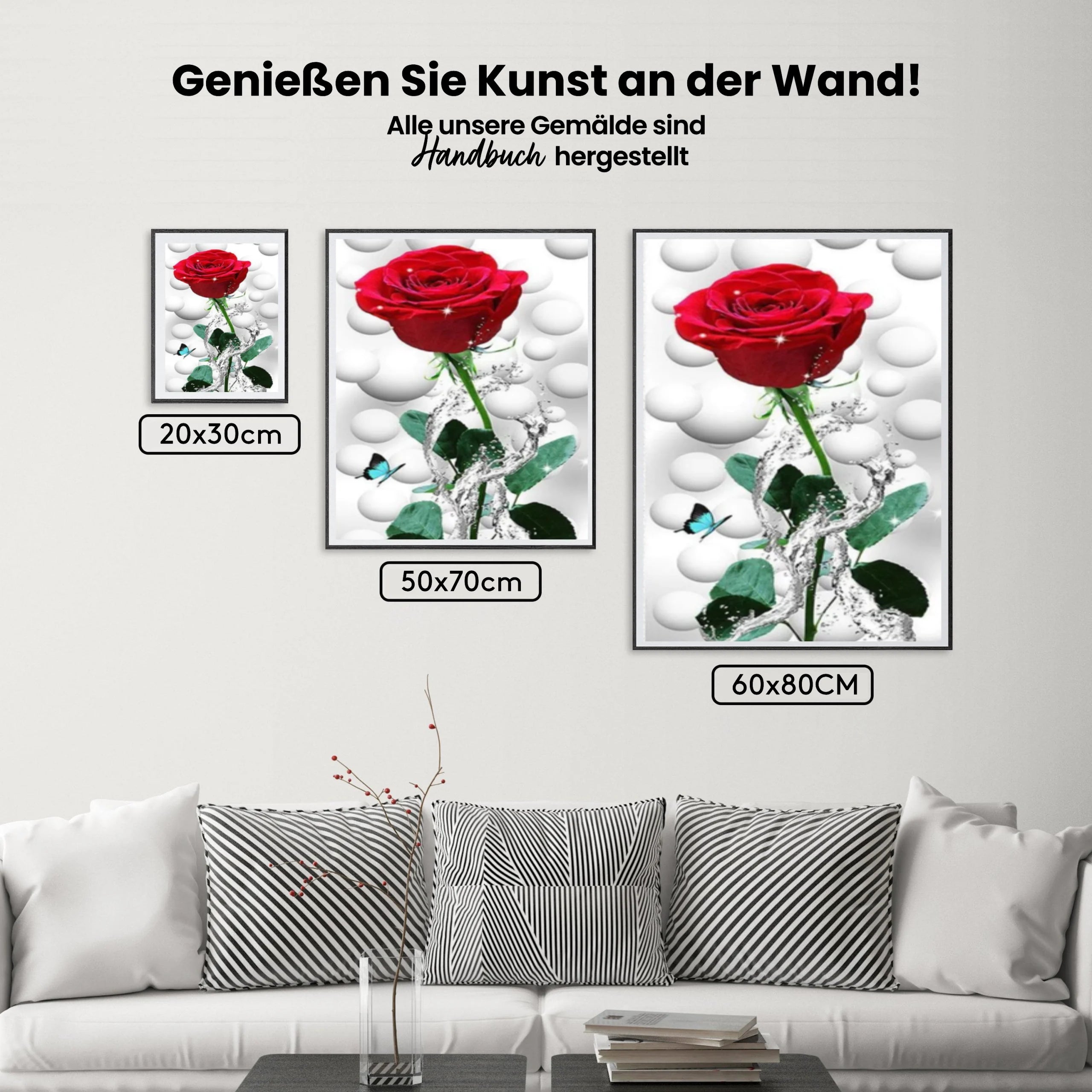 Rose XL - Malen nach Zahlen