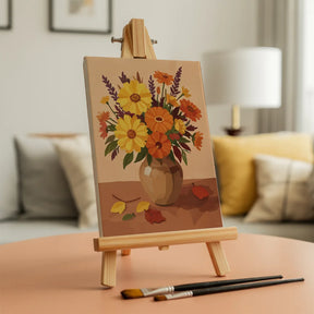Malen nach Zahlen - 6 Mini-Gemälde | Saisonale Blüte