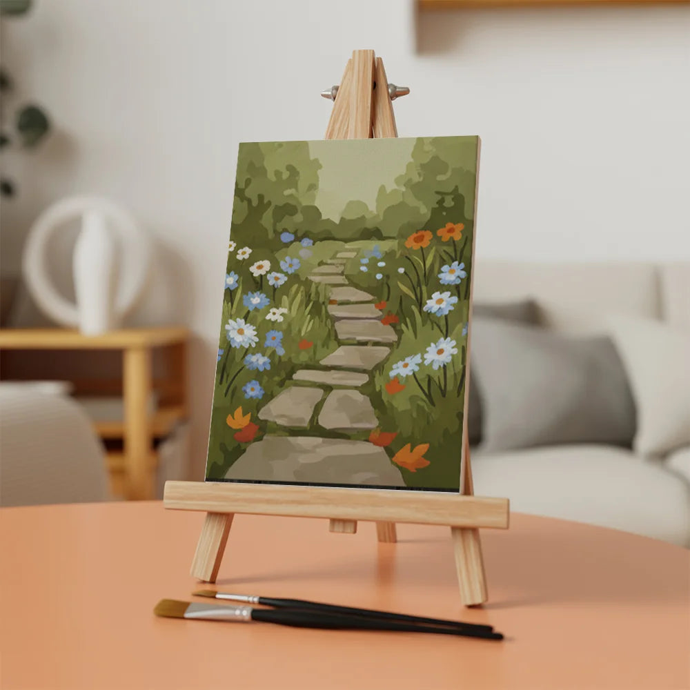 Malen nach Zahlen - 6 Mini-Gemälde | Saisonale Blüte