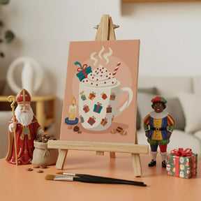 Malen nach Zahlen - 6 Mini-Gemälde | Sankt-Nikolaus-Tassenkollektion