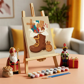 Malen nach Zahlen - 6 Mini-Gemälde | Sankt-Nikolaus-Tassenkollektion