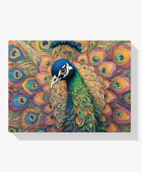 Malen nach Zahlen - Lebendiger Pfau