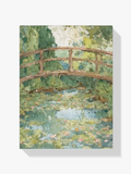 Malen nach Zahlen – Garden bridge over water lilies