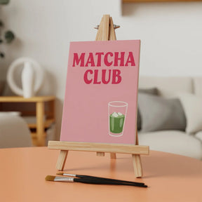 Malen nach Zahlen - 6 Mini-Gemälde | Schlürfen & Ruhen Matcha Edition