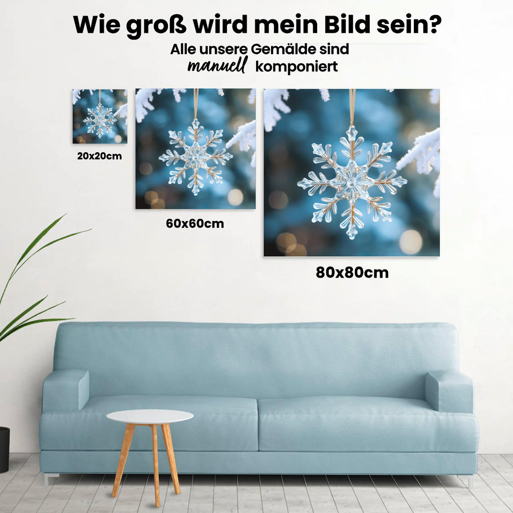 Schneeflocke - Malen nach Zahlen