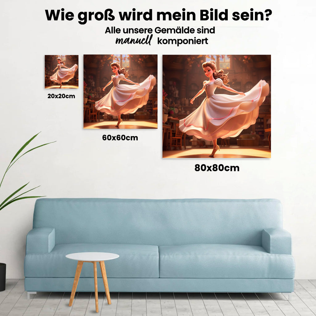 Schöne Ballerina - Malen nach Zahlen