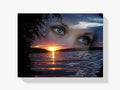 Sonnenuntergang - Gesicht - Malen nach Zahlen