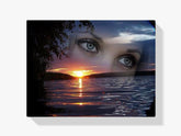 Sonnenuntergang - Gesicht - Malen nach Zahlen