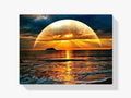 Sonnenuntergang Horizont Meer - Malen nach Zahlen