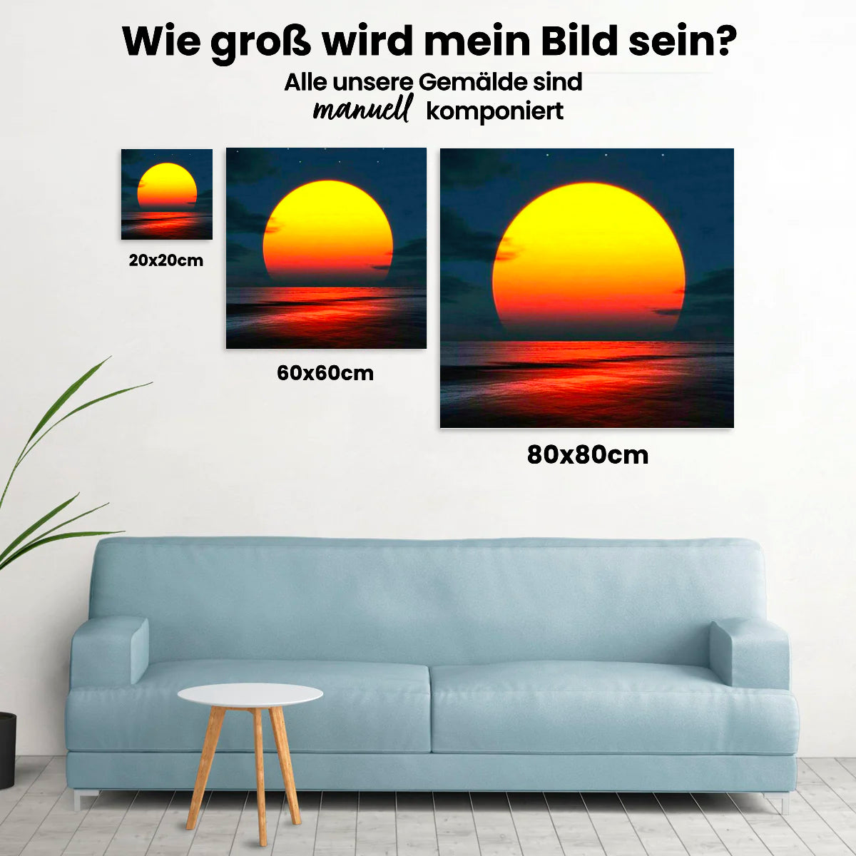 Sonnenuntergang - Malen nach Zahlen