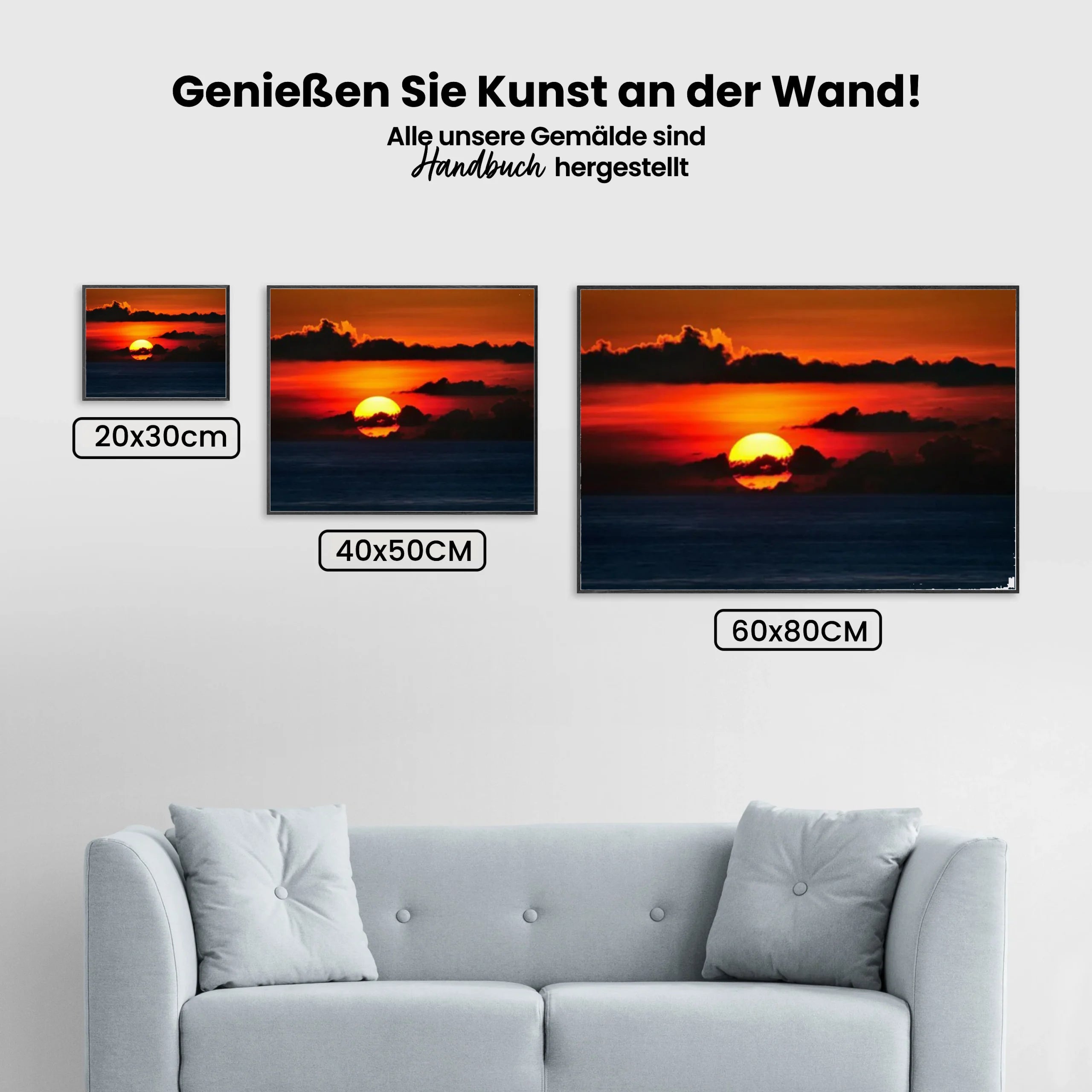 Sonnenuntergang - Malen nach Zahlen