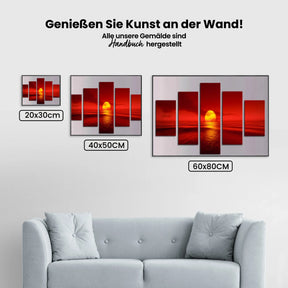 Sonnenuntergang | 5 Teile - Malen nach Zahlen